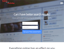 Tablet Screenshot of belowthelinemarketing.com